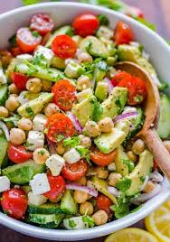 Chickpeas Red Kidney Beans Feta Cheese Salad With Lemon Juice And Parsley Diet Salad The Diet Xpert In 2020 Chickpea Salad Recipes Salad Recipes Healthy Recipes