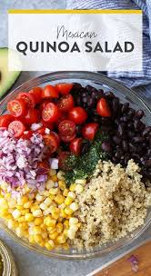 Make This Light And Refreshing Quinoa Salad Recipe With Ingredients You Probably Already Have On Mexican Quinoa Salad Quinoa Salad Recipes Summer Salad Recipes