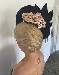 Races Hairstyles With Fascinators Hair Ideas For Race Day Fascinator Hairstyles Fancy Hairstyles Race Day Hair