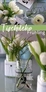 Uns Ist So Langsam Einfach Nach Fruhling Jedoch Sagt Der Kalender Noch Den Februar An Daher Hullen Wir Die Glase Tisch Dekorieren Glaser Dekorieren Tischdeko
