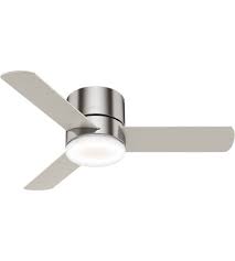 Maybe you would like to learn more about one of these? Hunter Fan 59454 Minimus 44 Inch Brushed Nickel With Matte Nickel Natural Wood Blades Ceiling Fan