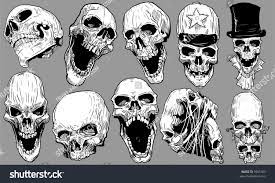 Skulls Vector Set Sponsored Paid Skulls Vector Set Skull Illustration Skull Mexican Skull Art