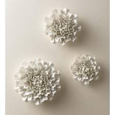 Mod pod white ceramic wall planter | etsy. Vivaterra Gold Rimmed White Ceramic Wall Flowers Set Of 3 Target