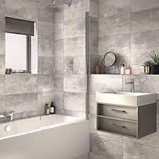 Statuario venato polished marble tile size in (mm) 400x400mm tile finish polished tile thickness in (mm) 10mm indoor/outdoor indoor color white / grey tile use floor, wall we are offering statuario venato marble floor and wall tiles. Wall Tiles Stone Brick Effect Ceramic Glass Wickes