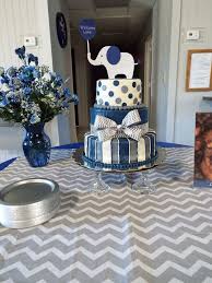 Elephant Baby Shower Cake Navy Blue Grey And White Elephant Baby Shower Boy Elephant Baby Shower Cake Boy Baby Shower Themes