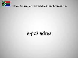 Resume template can be found on envato. How To Say Email Address In Afrikaans Youtube