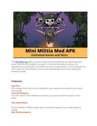 It is a free and multiplayer playing game on the internet. Mini Militia Mod Apk Unlimited Health Ammo And Nitro Pages 1 4 Flip Pdf Download Fliphtml5