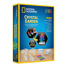 The crystals that will be grown will be made from a solution of salt, water, ammonia, and laundry bluing. National Geographic Crystal Garden Toys R Us Brunei Official Website