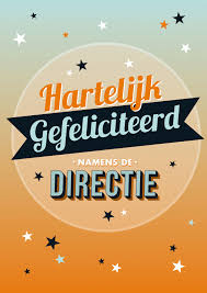 Hartelijk Gefeliciteerd Namens De Directie Snelwenskaart Nl