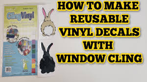 Diy window clings & thank you cards. How To Make Reusable Vinyl Decals With Window Cling Cricut Youtube