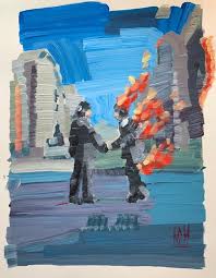 Original Pink Floyd Wish You Were Here Pop Art Painting Etsy In 2020 Pop Art Painting Pink Floyd Art Pink Floyd Painting