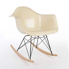 Original Herman Miller Parchment Eames Rar Rocking Arm Shell Chair Shell Chair Chair Herman Miller Chair Eames