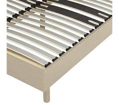 Sommier déco en kit, facile à monter avec sa notice de montage. Sommier En Kit 160x200 Cm Ebac Decokit Chene Clair Cadre A Lattes But