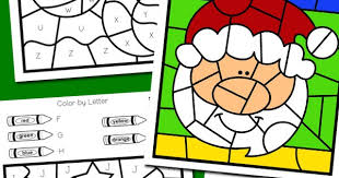We have a great collection of hundreds of preschool and kindergarten worksheets starting with the alphabet. Christmas Color By Letter Totschooling Toddler Preschool Kindergarten Educational Printables