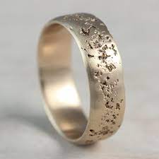 7mm Wide Concrete Texture Men S Wedding Band Gold Or Palladium Textured Mens Wedding Band Mens Gold Wedding Band Wedding Rings