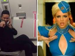 A flight attendant has garnered praise from the airline's ceo after he became an overnight internet sensation for his recreation of britney spears' toxic video. This Airasia Employee S Recreation Of Britney Spears Toxic Will Make Your Inflight Dreams Come True Video