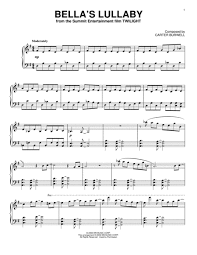 Free sheet music preview of bella's lullaby for piano solo by carter burwell. Bella S Lullaby Sheet Music Piano Sheet Music Music