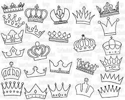 25 Doodle Crowns Vector Pack Hand Drawn Doodle Clipart Hand Drawn Crowns Sketch Drawing Vector Eps Pdf Png Ai File How To Draw Hands Side Hand Tattoos Crown Drawing
