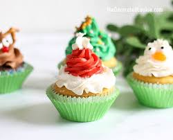 The simplest option of all is to dye glazes and buttercream a beautiful array of ombré colors, then frost each cupcake using a different hue. Christmas Cupcakes Four Easy Ideas With One Decorating Tip Video