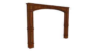 Chadsworth's architectural wood columns are authentically correct replications of the classic architectural column designs that we see in ancient. Decorative Wood Arch With Columns 3d Warehouse