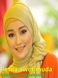 Memang benar ramai wanita yang amat mementingkan penampilan dan kecantikan, malahan umur semakin meningkat pun terus jaga badan dan kulit agar selalu kelihatan cantik. Petua Awet Muda Mengikut Kaedah Islam Wannura Petua Amalan