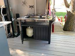 Shop keter at wayfair for a vast selection and the best prices online. Keter Outdoor Kitchen Cart Stainless Top Steel Grey 50 In 17202662g Rona
