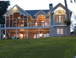 The parents could be grilling and chatting with friends out back while still. Modern Lake House With Walkout Basement Novocom Top