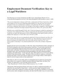 An employment authorization document ead is usually issued for at least one year. Employment Document Verification Federation For American