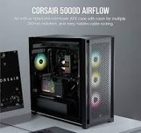 Amazon.com: Corsair 5000D Airflow Tempered Glass Mid-Tower ATX PC Case -  Black : Electronics