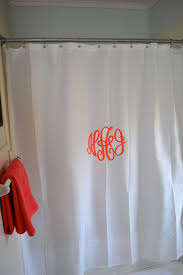 Custom Monogrammed Shower Curtain Shower Curtain Monogram Monogram Custom Monogram