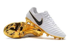 Botas De Nike Tiempo Legend 7 Fg Acc Blanco Oro Botas De Futbol Nike Zapatos De Futbol Nike Futbol