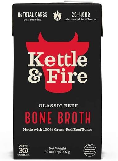 Amazon.com : Kettle & Fire KETTLE & FIRE Bone Broth, Beef, 32 Oz : Grocery & Gourmet Food