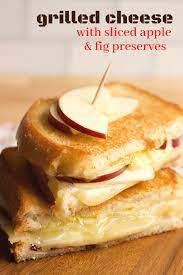 Grilled Cheese With Apple Apples And Cheese Grilled Cheese Simple Sandwiches