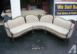 Rare french provincial sectional sofa tufted vintage hollywood regency. 1950 S Sectional Sofa 1950 S 1960 S French Provincial 3 Piece Sectional Couch 300 Eas French Provincial Furniture Shabby Furniture French Provincial Home