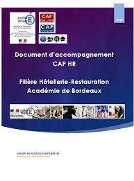 Groupe De Pilotage Cap Hotellerie Restauration Ac Bordeaux