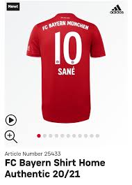 Leroy sané, 25, from germany bayern munich, since 2020 right winger market value: Bayern Germany On Twitter Leroy Sane S Shirt With The Number 10 For Sale On The Fc Bayern Online Store