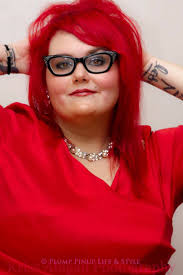 Red hair girl with long and shiny curly hair. Photo Headshot Of A Fat White Queer Femme Woman With Cateye Glasses And Red Hair Wearing A Red Dress Photo Source Google Images Kriss Abigail Photography Plump Pinup Life Style