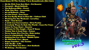 Guardians of the galaxy 2014. Guardians Of The Galaxy Vol 3 Soundtrack Set List Youtube