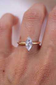 Marquise Diamond Solitaire Ring In 14k Yellow Gold Dainty Marquise Diamond Ring Solitaire Diamond Ring Minimalist Engagement Ring Marquise Diamond Ring Minimalist Engagement Ring Marquise Diamond Solitaire Ring
