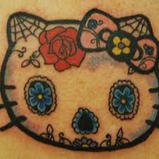Check out our hello kitty tattoo selection for the very best in unique or custom, handmade pieces from our tattooing shops. Hello Kitty Candy Skull Tattoo Candy Skull Tattoo Cat Tattoo Candy Skulls