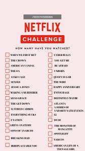 Netflix Challenge Netflix Movies To Watch Netflix Movies Netflix Movie List