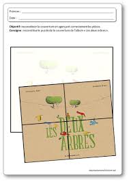Album Les Deux Arbres Reconstituer Le Puzzle De La Couverture Dessine Moi Une Histoire Deux Arbres Ms Gs