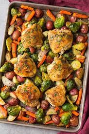 Sheet Pan Roasted Chicken With Root Vegetables Cooking Classy Baked Chicken And Veggies Baked Chicken Recipes Sheet Pan Dinners