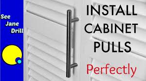 When replacing or installing a cabinet hinge, it's important to learn how to measure a cabinet hinge. How To Install Perfectly Spaced Cabinet Door Pulls Youtube