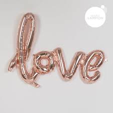 Banniere Ballon Love Calligraphie 40cm Rose Gold Mariage Rose Mariage Rose Poudre Decoration De Salle De Mariage