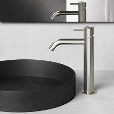 Bathroom taps set modern mono basin sink mixer bath filler shower mixer chrome. Bathroom Sink Mixer Tap Ar003m Hotbath Deck Mounted Steel Bathroom