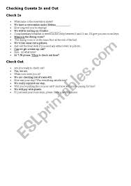 Aug 20, 2014 · checking for understanding. English Worksheets Check In And Check Out Dialogue
