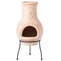 If the selected terra cotta fire pit design is a chiminea, the heat and exhaust from the fire vents through the long chimney and rises. Clay Fire Pits You Ll Love In 2021 Wayfair