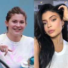 It seems that with whatever outfit she's wearing, her hair always matches. These Photos Of Kylie Jenner Without Makeup Or A Spray Tan Have Some People Accusing Her Of Blackfishing
