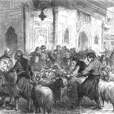 Osmanli Payitahtinda Yaklasan Kurban Bayrami Oncesinde Kurban Secimi Ve Bu Esnada Yapilan Pazarlik Resmedilmis Buying Sheep For Koorb 2020 Tablolar Cizimler Sanat